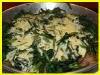 Spinach with lemon sauce