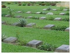 WW II cemtery that pays tribute to European, Australian and Japanese soldiers